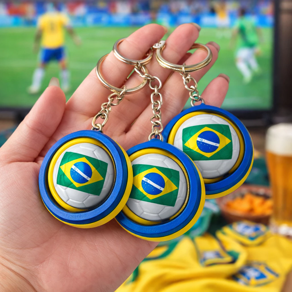 Chaveiro Brasil torcida brasileira
